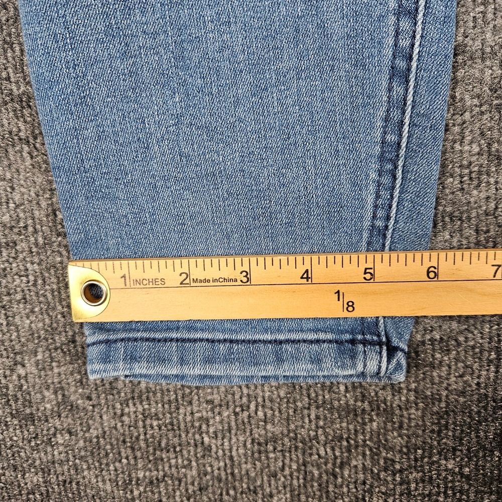 Democracy Ab Technology Skinny Jeans Women 14 Light Wash Stretch Denim High Rise - Picture 6 of 10